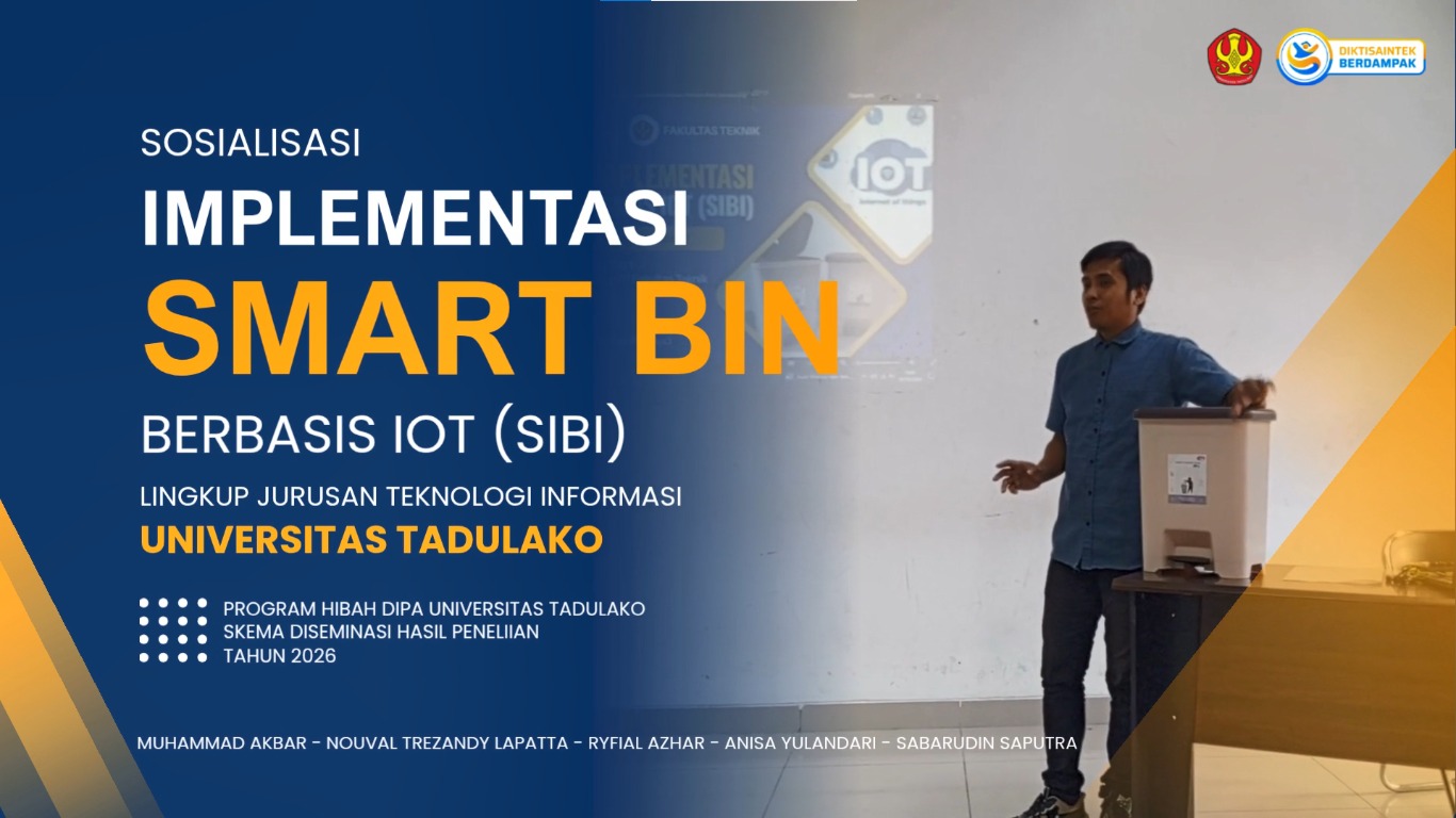 Thumbnail Inovasi Kampus Bersih dan Cerdas: Dosen TI Universitas Tadulako Sukses Implementasikan 'Smart  Bin' Berbasis IoT (SIBI)